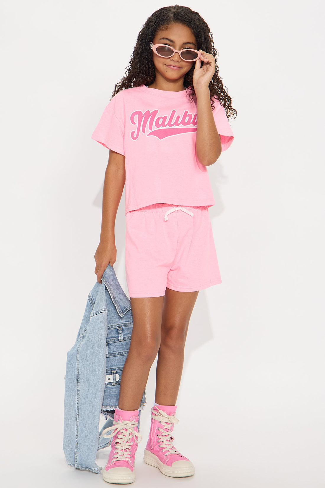 Mini Malibu Princess Short Set - Pink