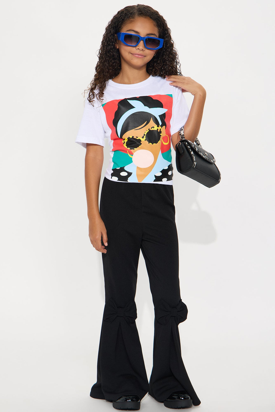 Mini Posh Bubblegum Short Sleeve Tee - White