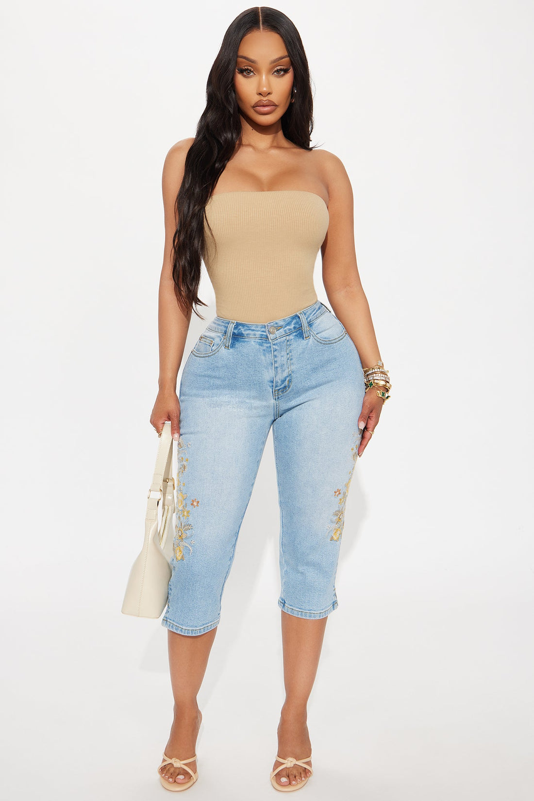 Demi Double Lined Tube Bodysuit - Nude