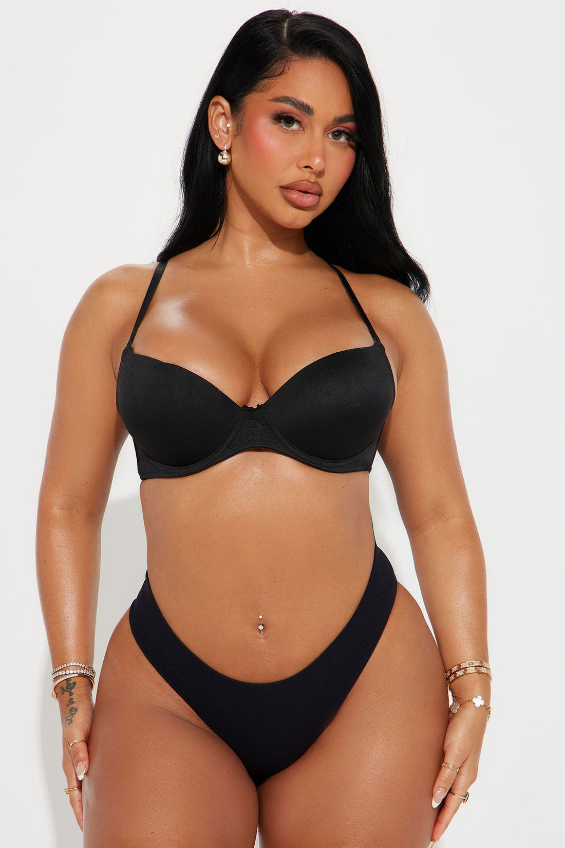 Chill Vibe Seamless Cheeky Bikini Panty - Black