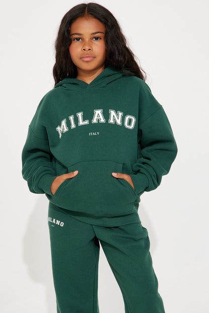 Mini Milano Sweatpant Set - Hunter