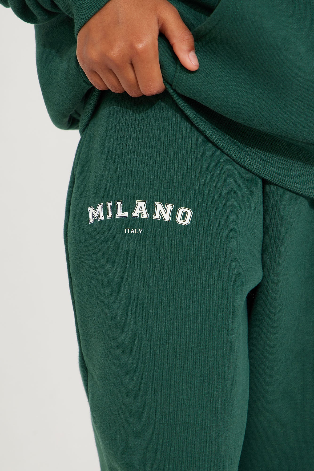 Mini Milano Sweatpant Set - Hunter