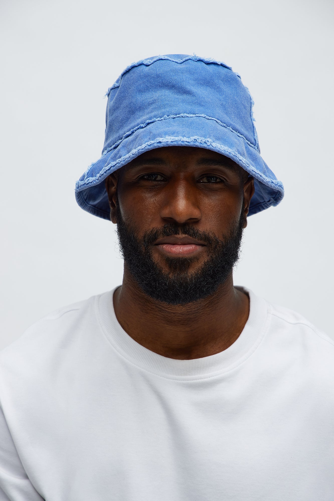 Distressed Washed Bucket Hat II - Blue