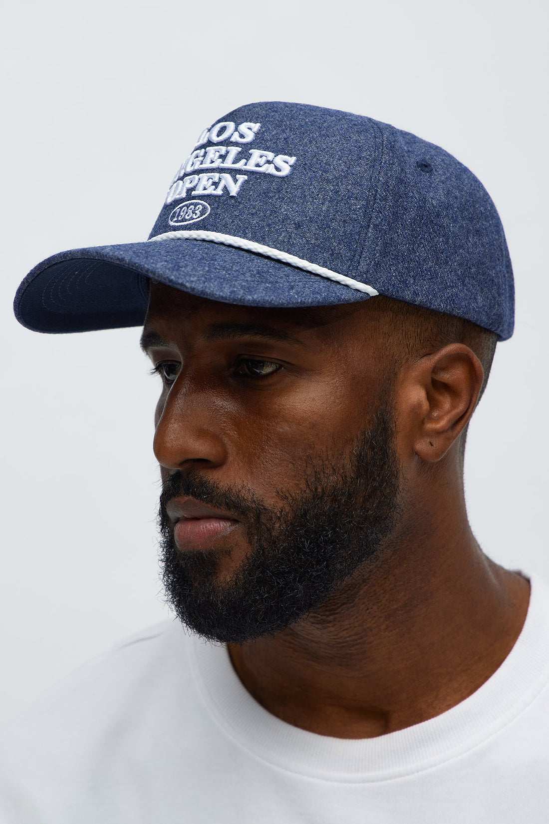 LA Open Snapback Hat - Blue/combo