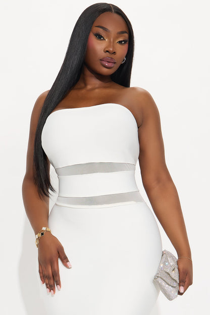 All Yours Bandage Maxi Dress - White
