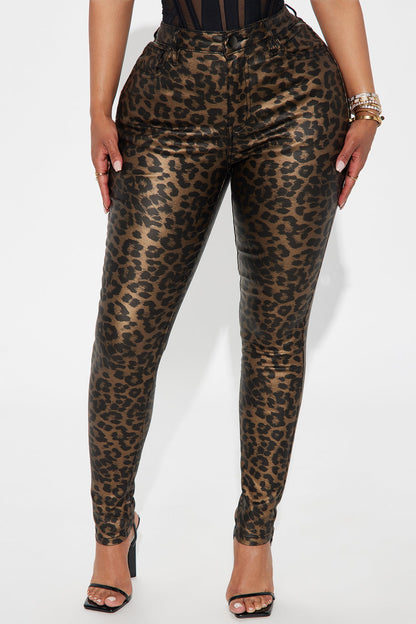 Chloe Leopard Skinny Pant - Leopard