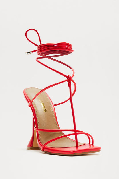 Flirtationship Heeled Sandal - Red