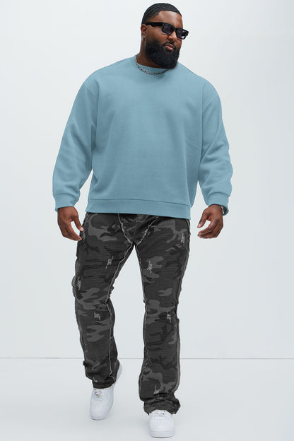 Tyson Crew Neck Sweatshirt - Light Blue