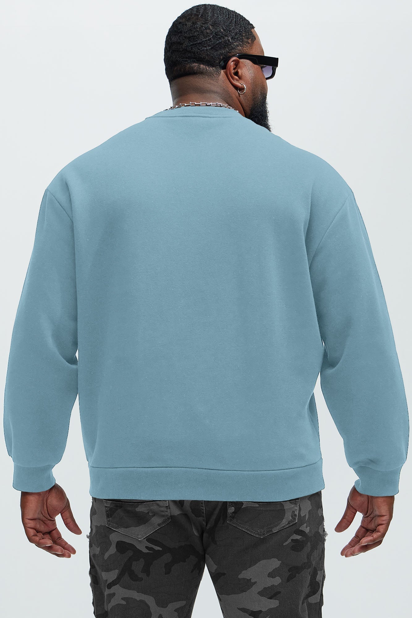 Tyson Crew Neck Sweatshirt - Light Blue
