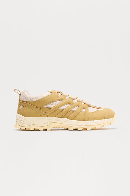 Low Top Lace Up Trainer Sneakers - Tan