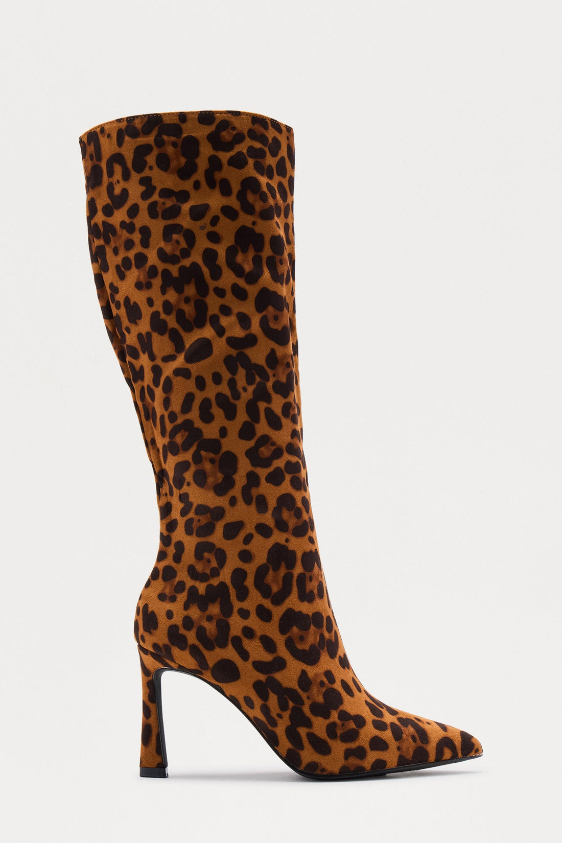Delphi Knee High Boots - Leopard