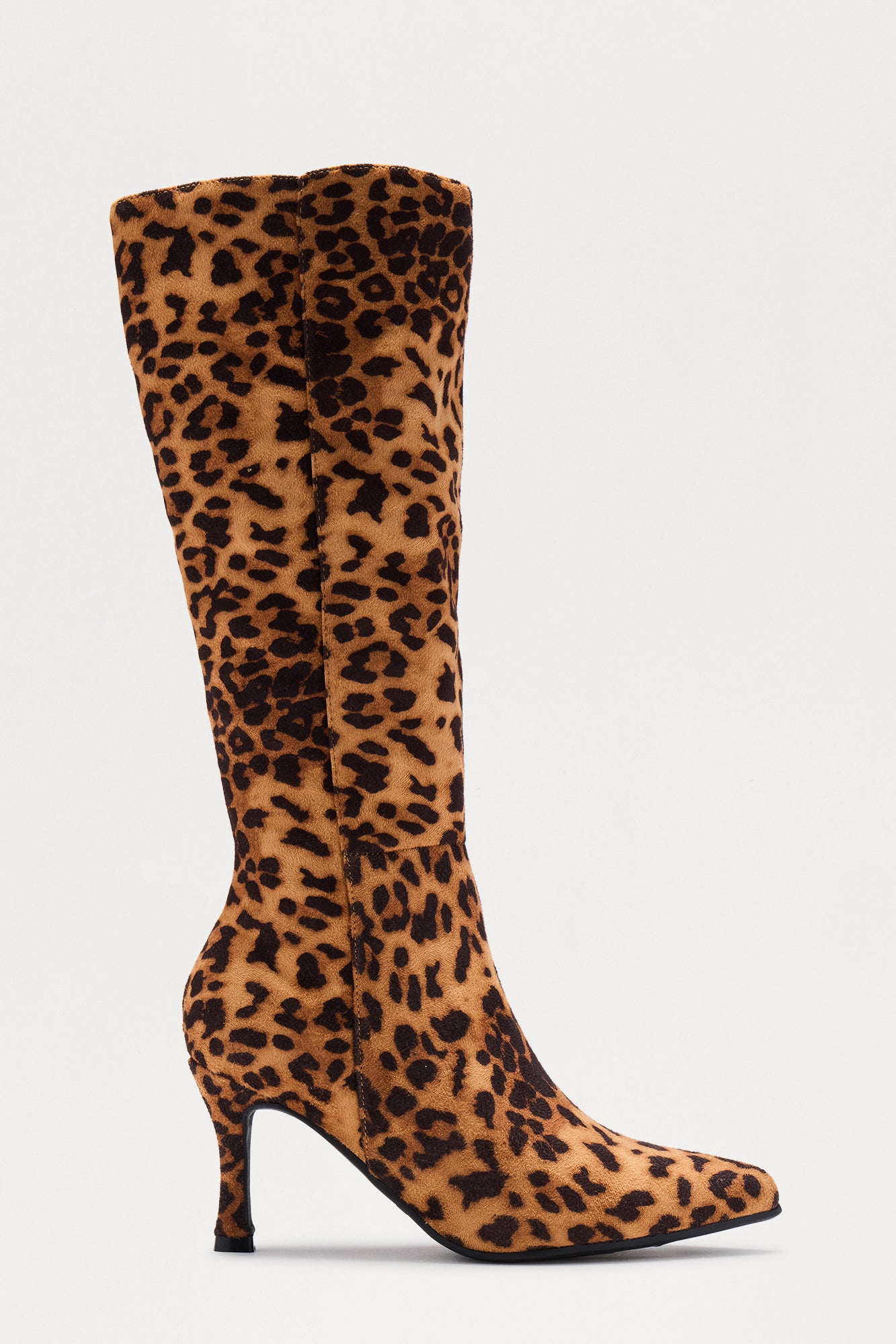 Edge Knee High Boots - Leopard