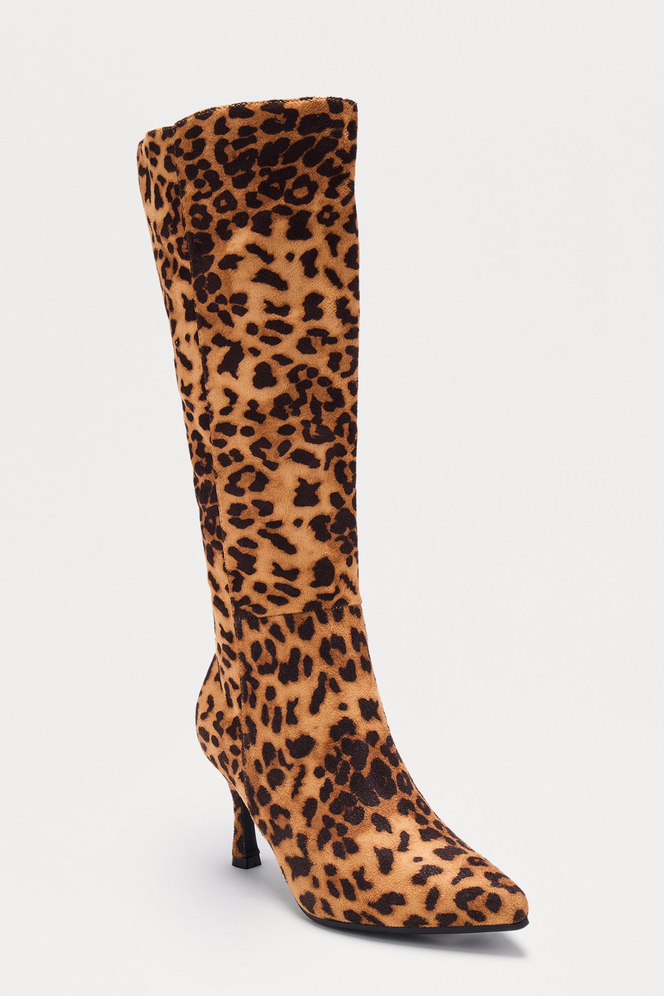 Edge Knee High Boots - Leopard