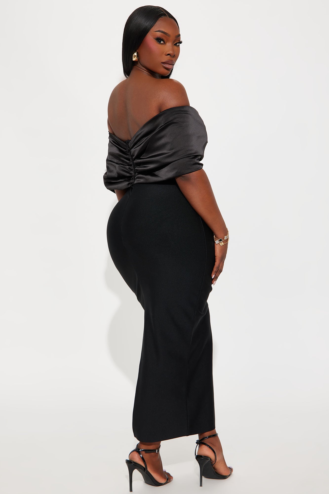 Pretty Privilege Bandage Midi Dress - Black