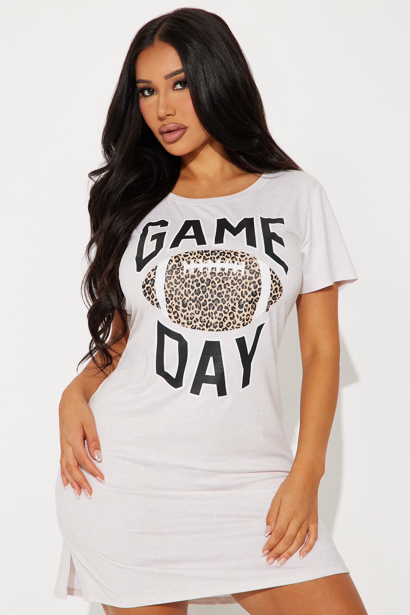 Game Day Ready PJ Sleep Shirt - Oatmeal