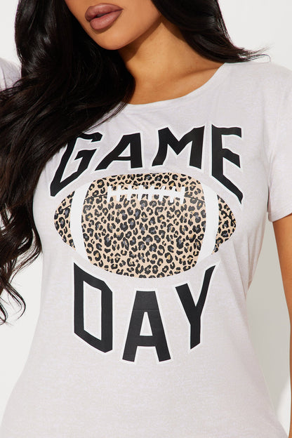 Game Day Ready PJ Sleep Shirt - Oatmeal