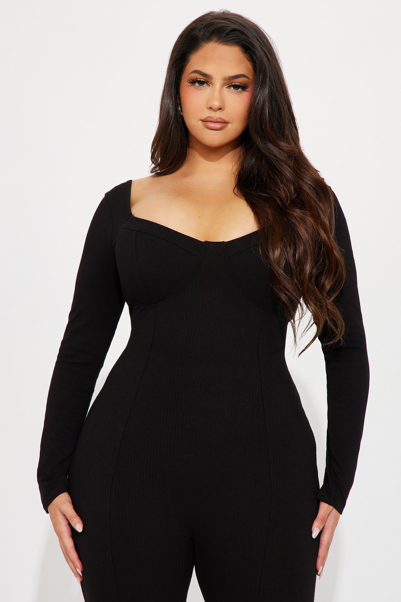 Been That Way Padded Jumpsuit - Black
