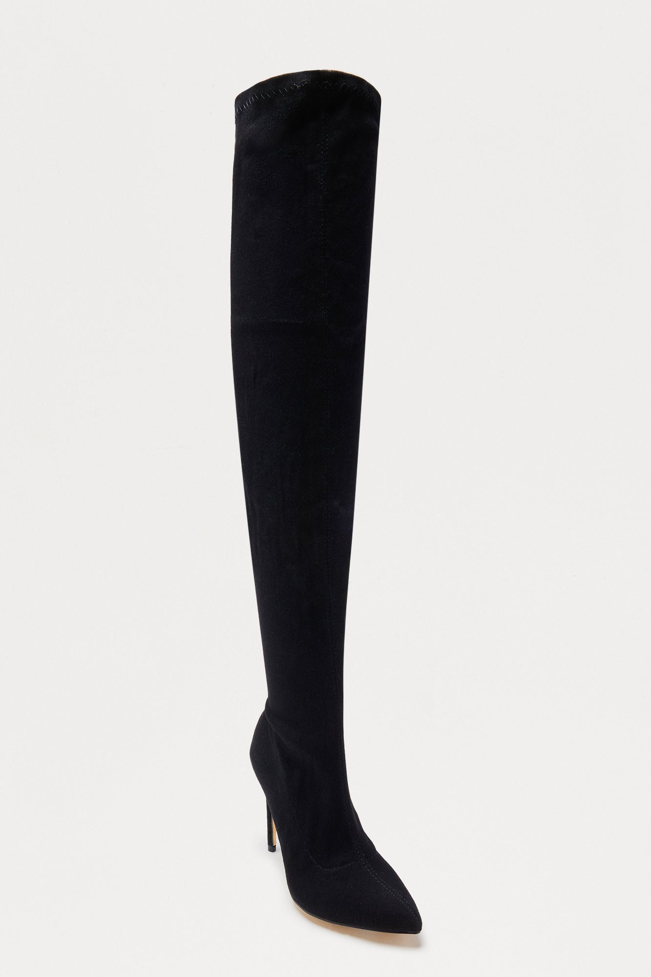 Gyra Thigh High Boots - Black/Black
