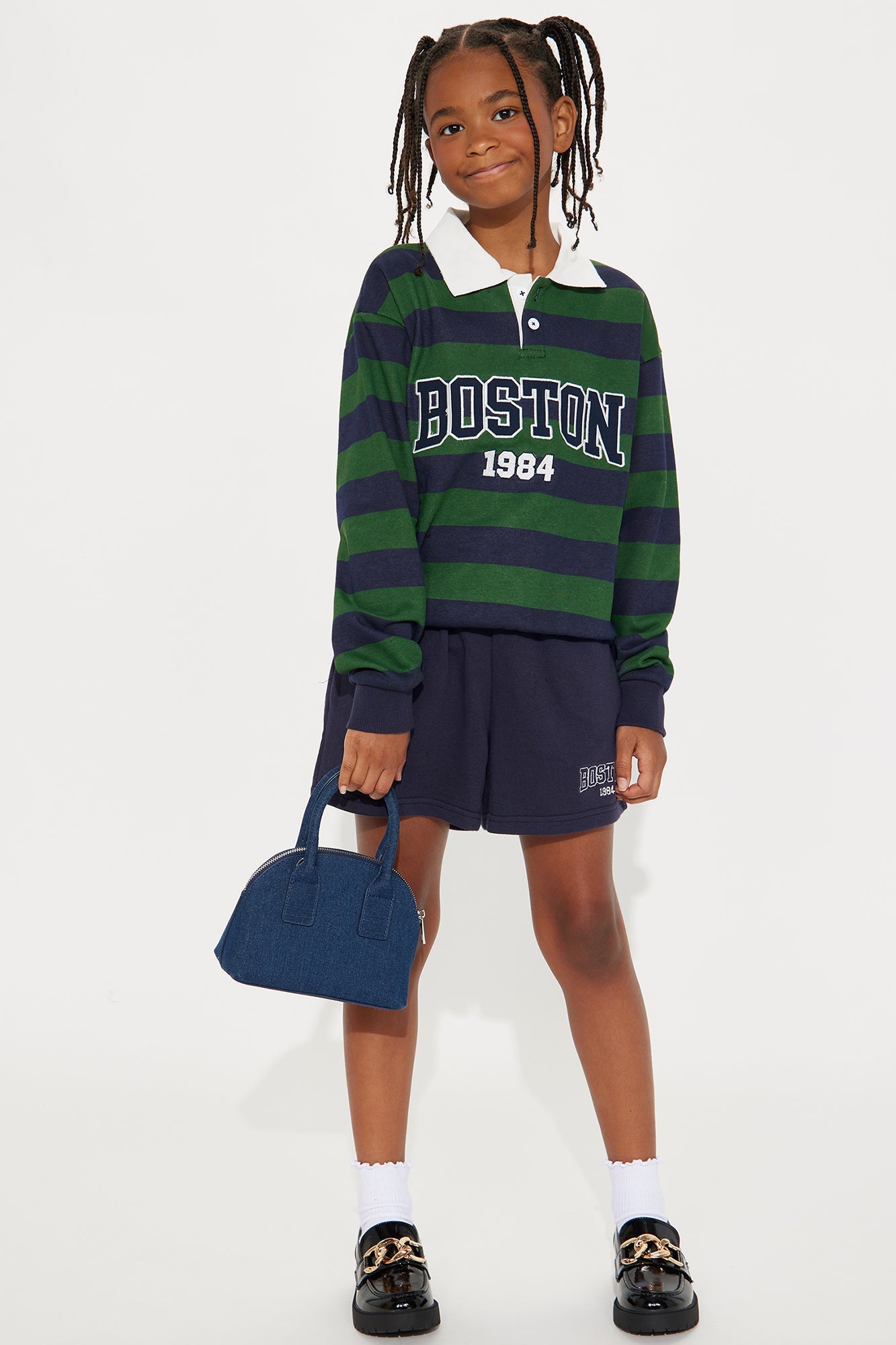Mini Boston Days Short Set - Hunter