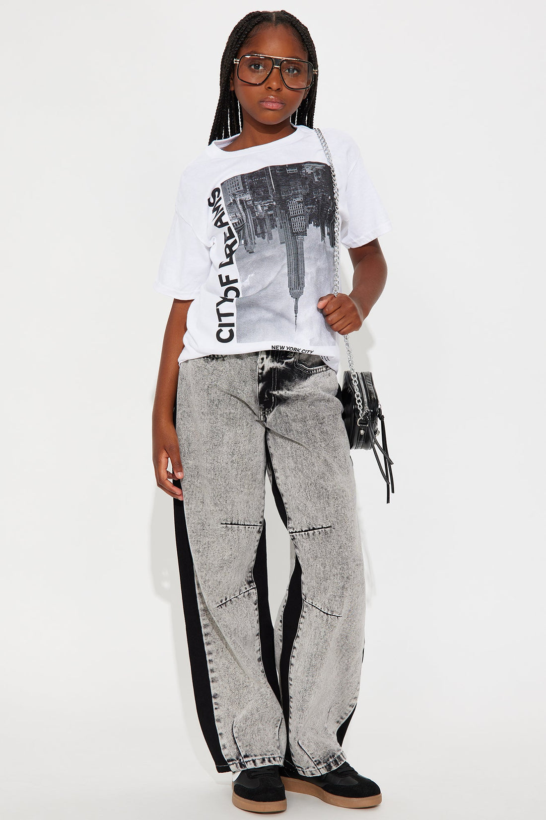 Mini City Of Dreams NY Graphic Tshirt - White