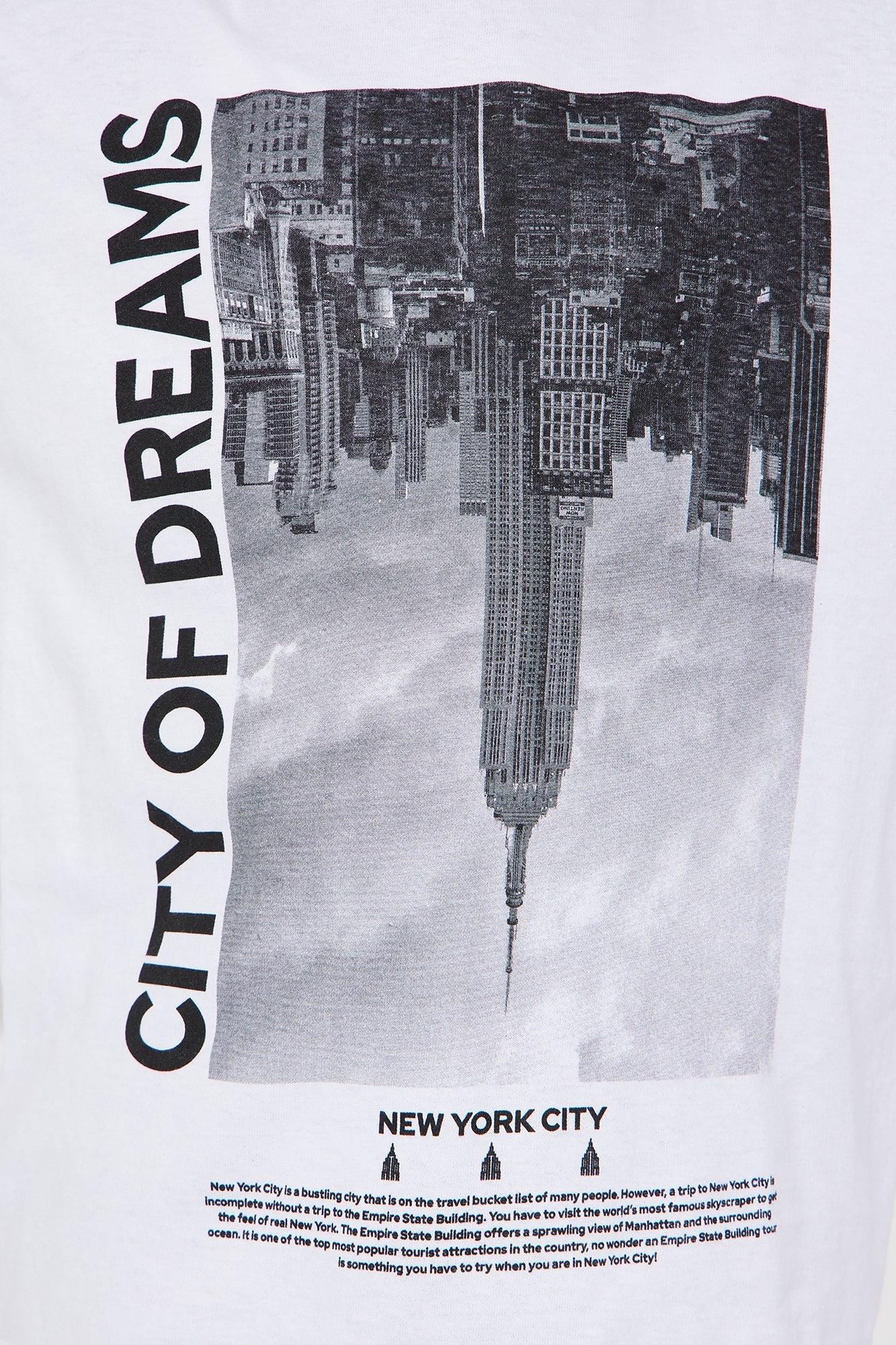 Mini City Of Dreams NY Graphic Tshirt - White