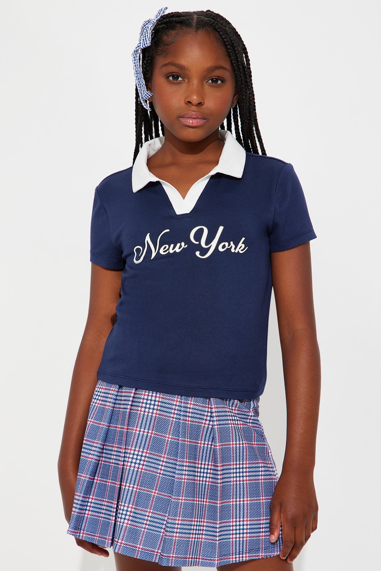 Mini Built For The City Skort Set - Navy/combo
