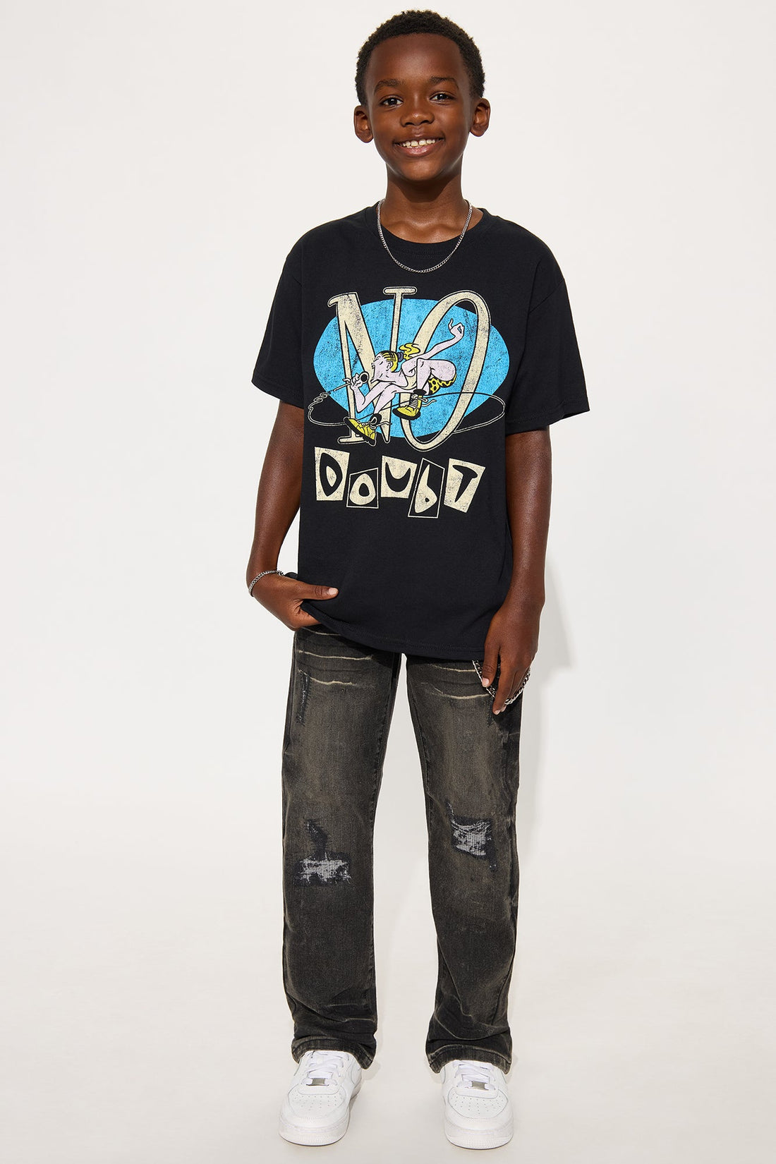 Mini No Doubt Short Sleeve Tee - Black