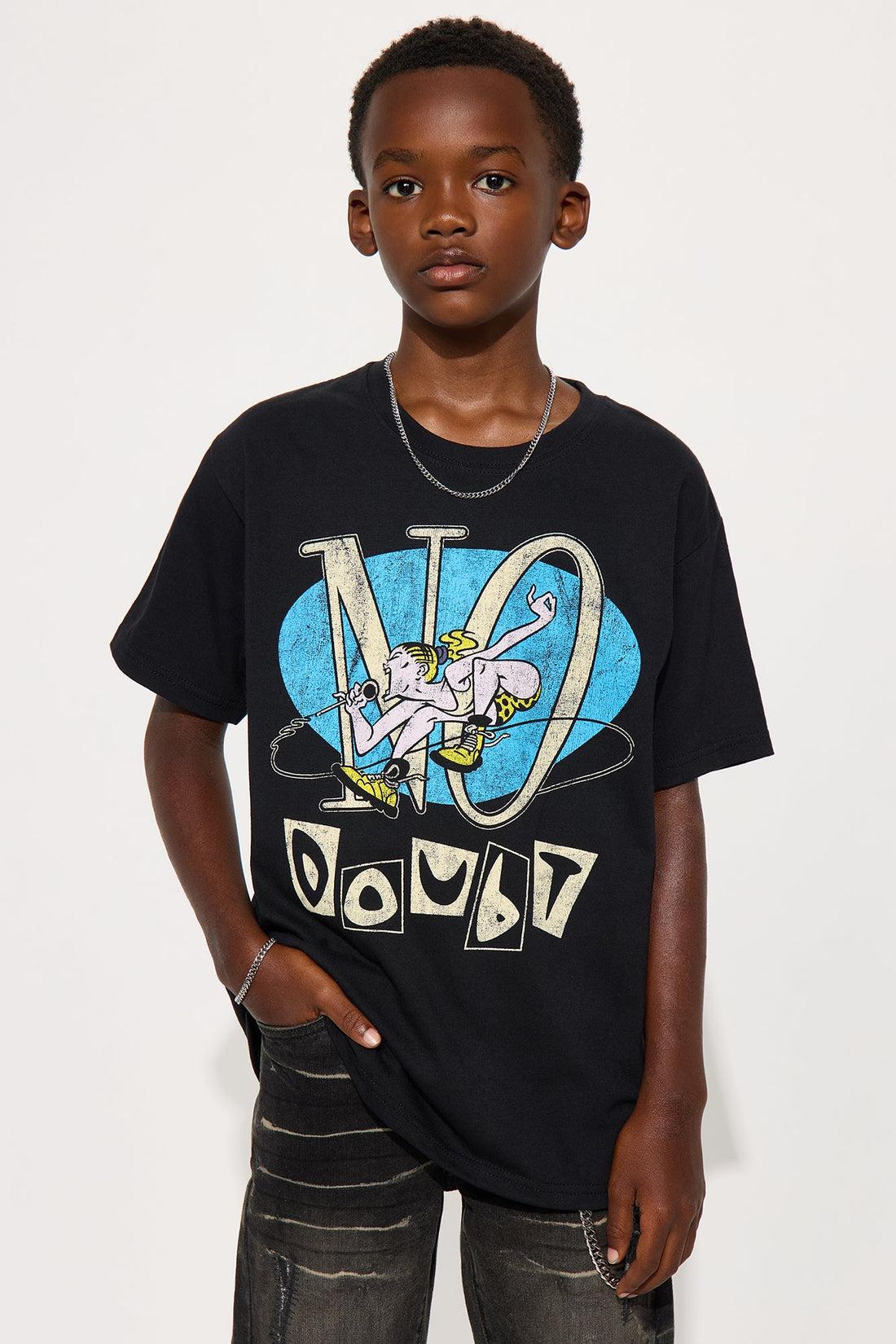 Mini No Doubt Short Sleeve Tee - Black