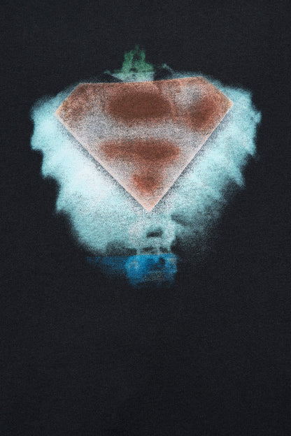 Mini Superman Heart Of Hero Short Sleeve Tee - Black