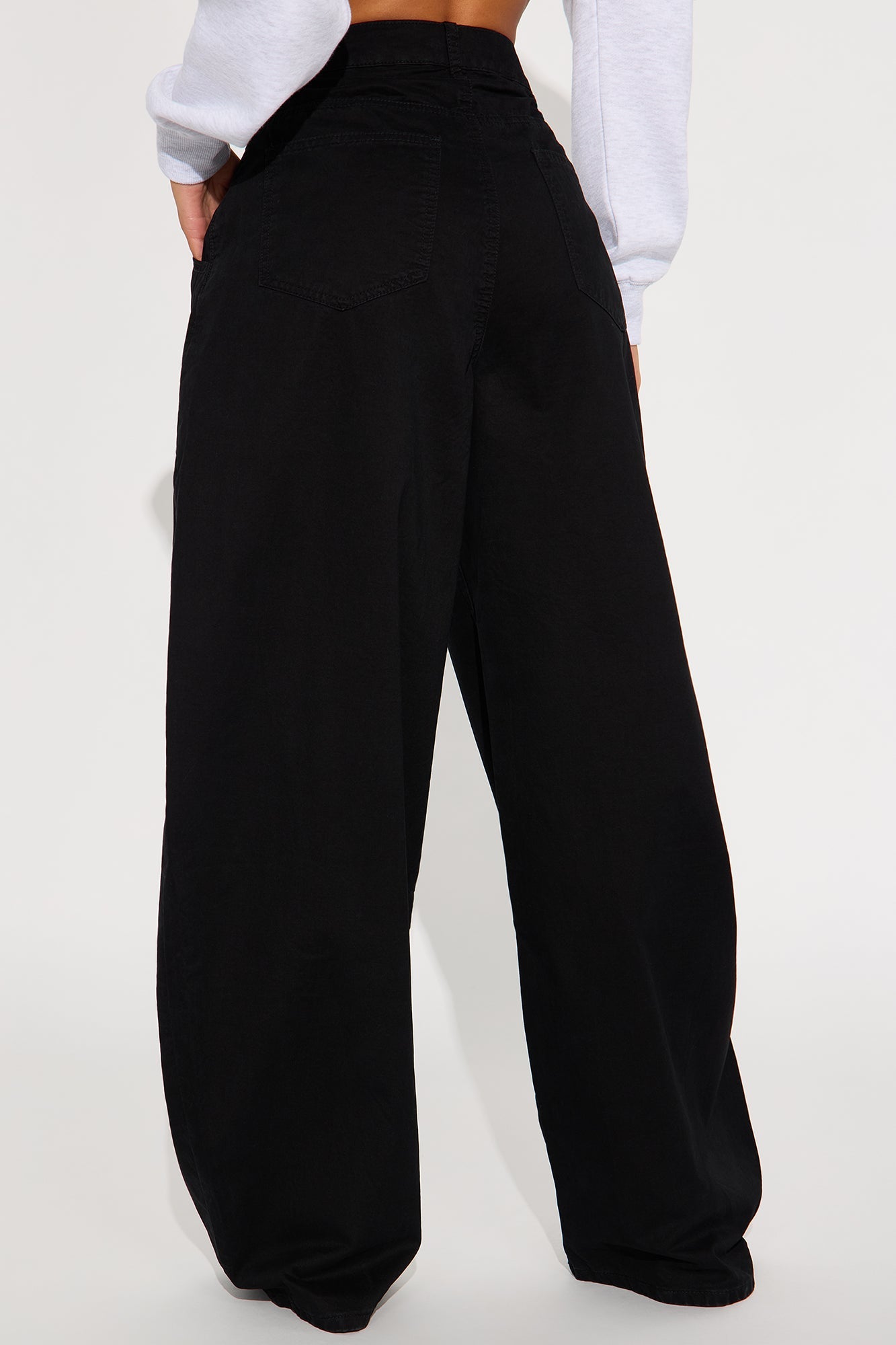 Chloe Barrel Leg Pant - Black