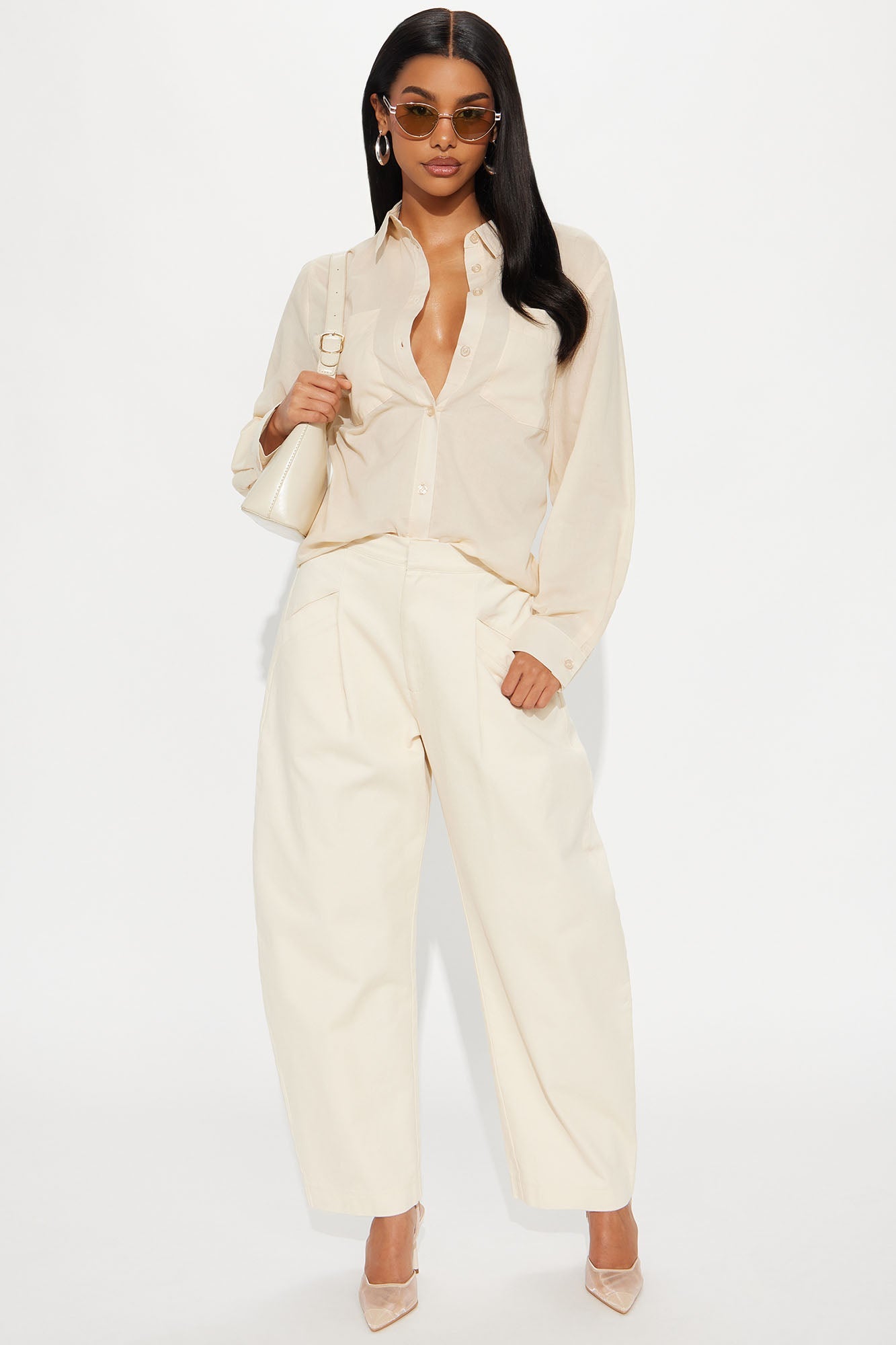 Simplicity Button Up Shirt - Taupe