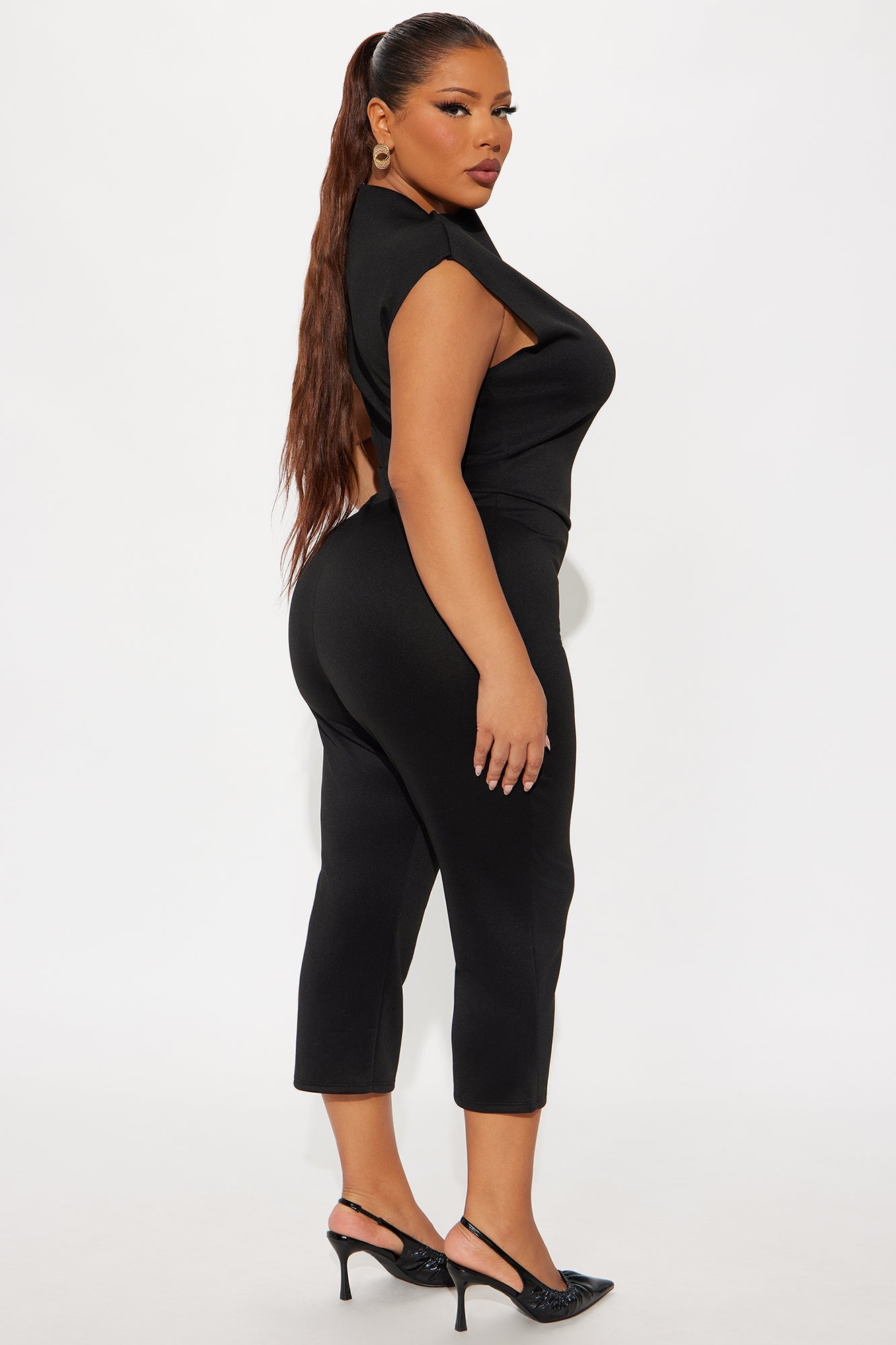 Bad Intentions Capri Jumpsuit - Black