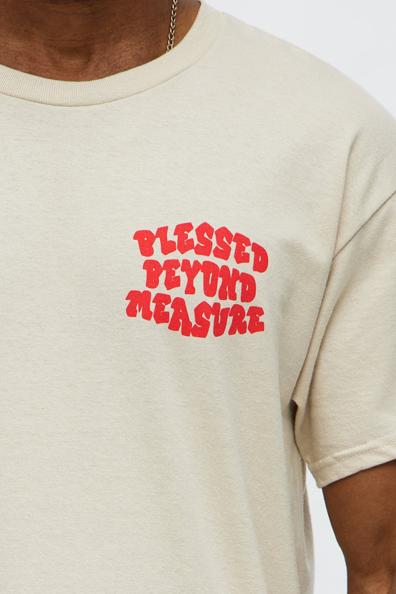 Blessed Beyond Pleasure Short Sleeve Tee - Sand