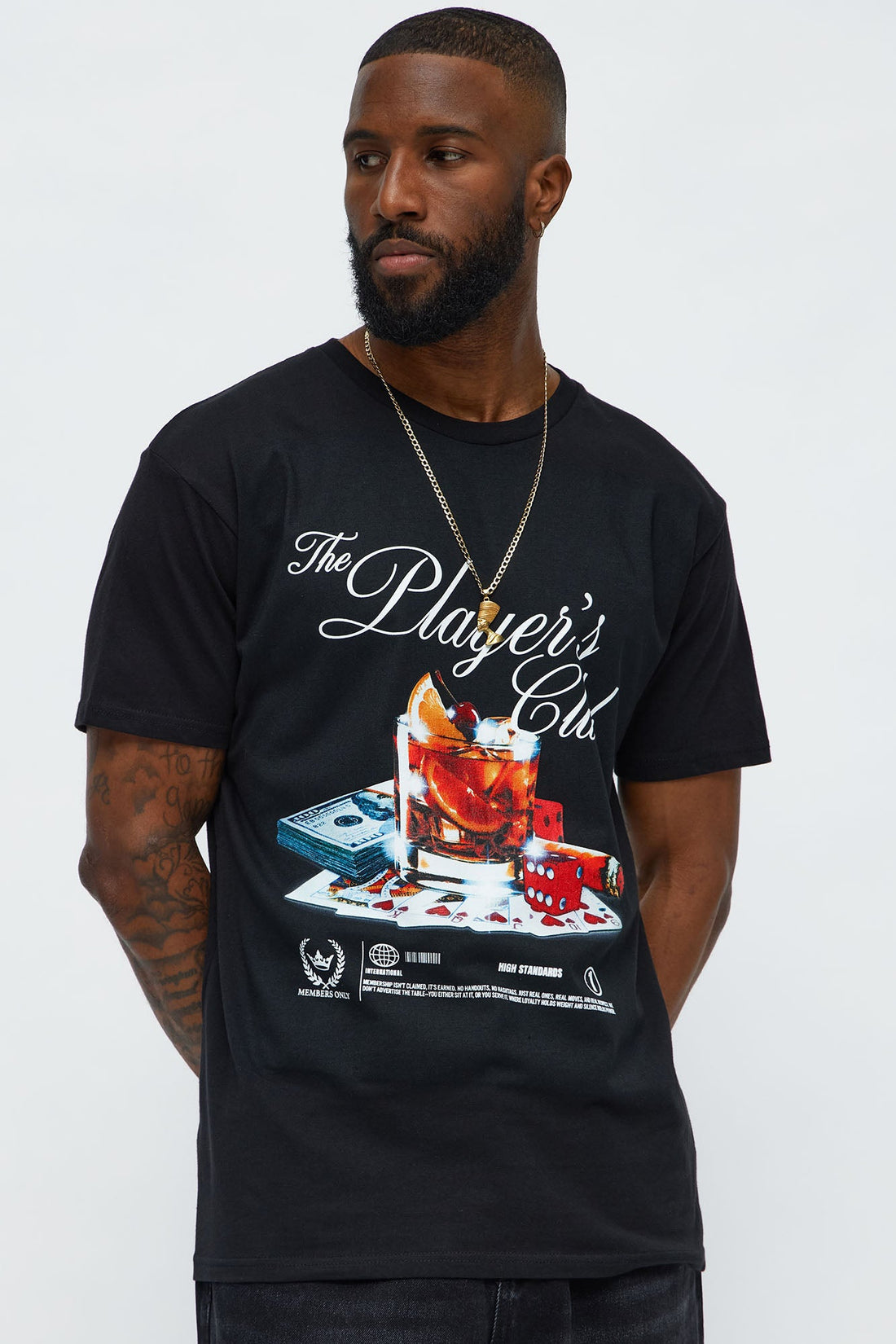 The Players Club Essentials Short Sleeve Tee - Black
