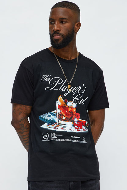 The Players Club Essentials Short Sleeve Tee - Black