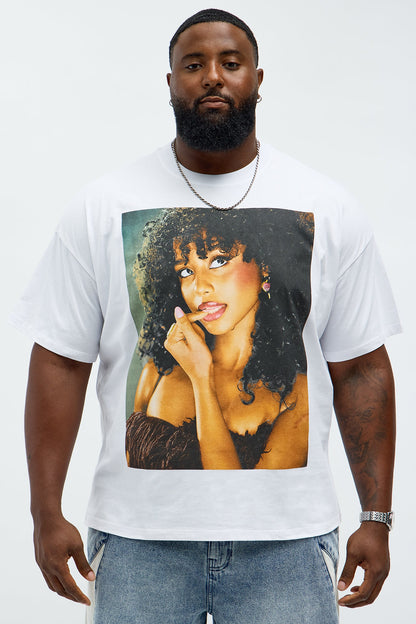 Tyla Truth Or Dare Oversized Short Sleeve Tee - White