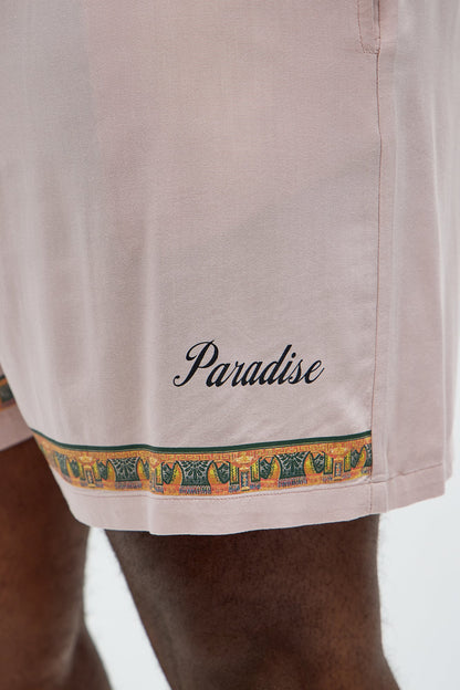 Paradise Set Relaxed Drawstring Short - Pink