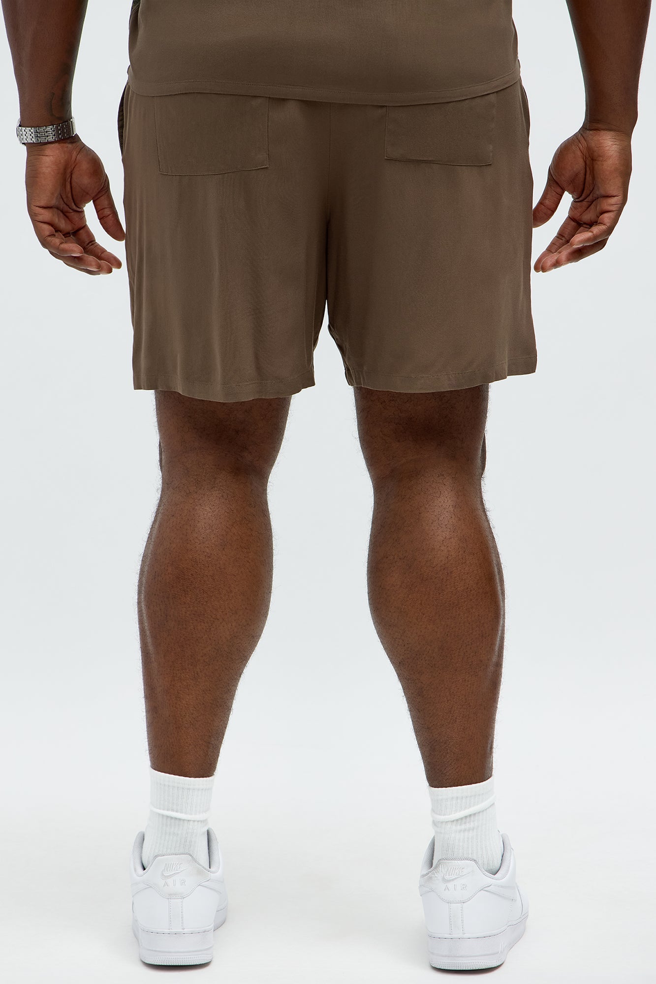 Paradise Set Relaxed Drawstring Short - Brown