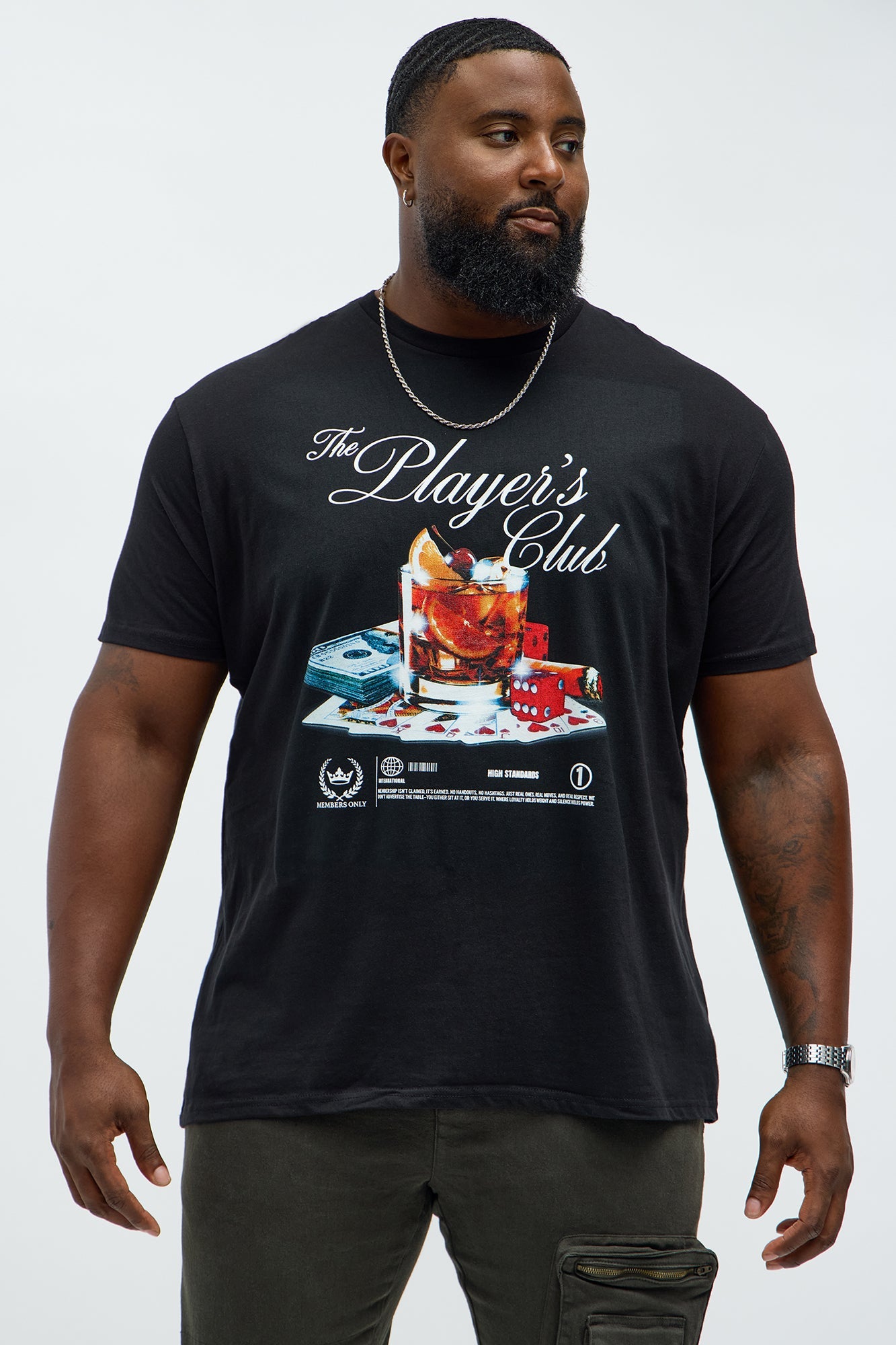 The Players Club Essentials Short Sleeve Tee - Black
