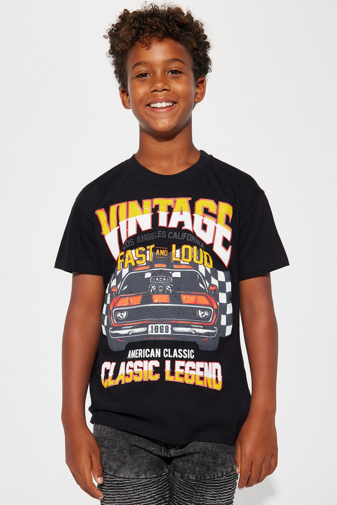 Mini Fast And Loud Short Sleeve Tee - Black