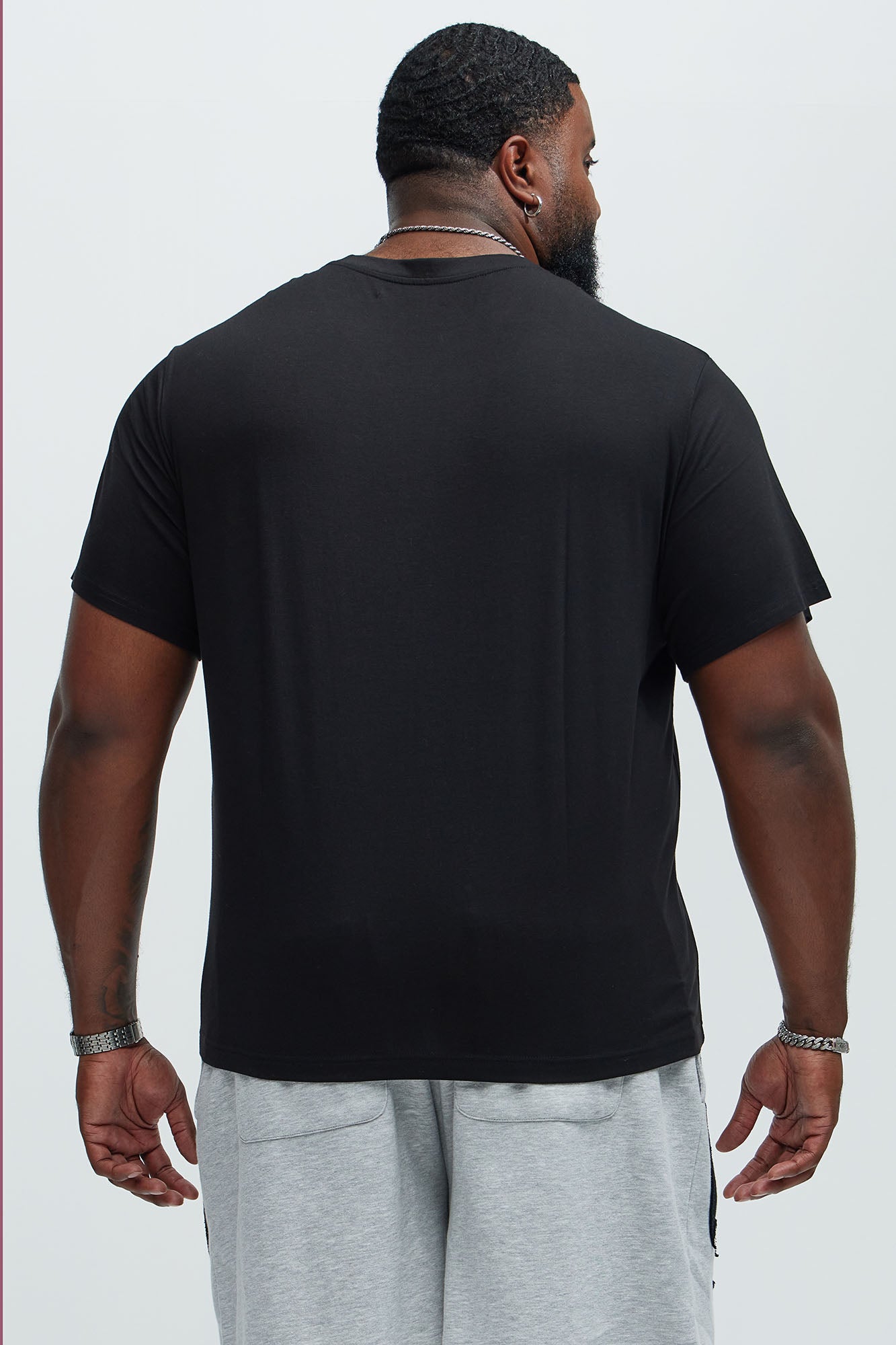 Essential Modal Lounge Short Sleeve Tee - Black