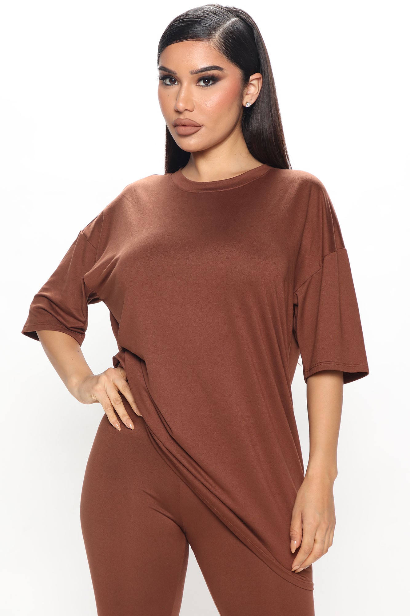 Weekend Vibes Legging Set - Brown