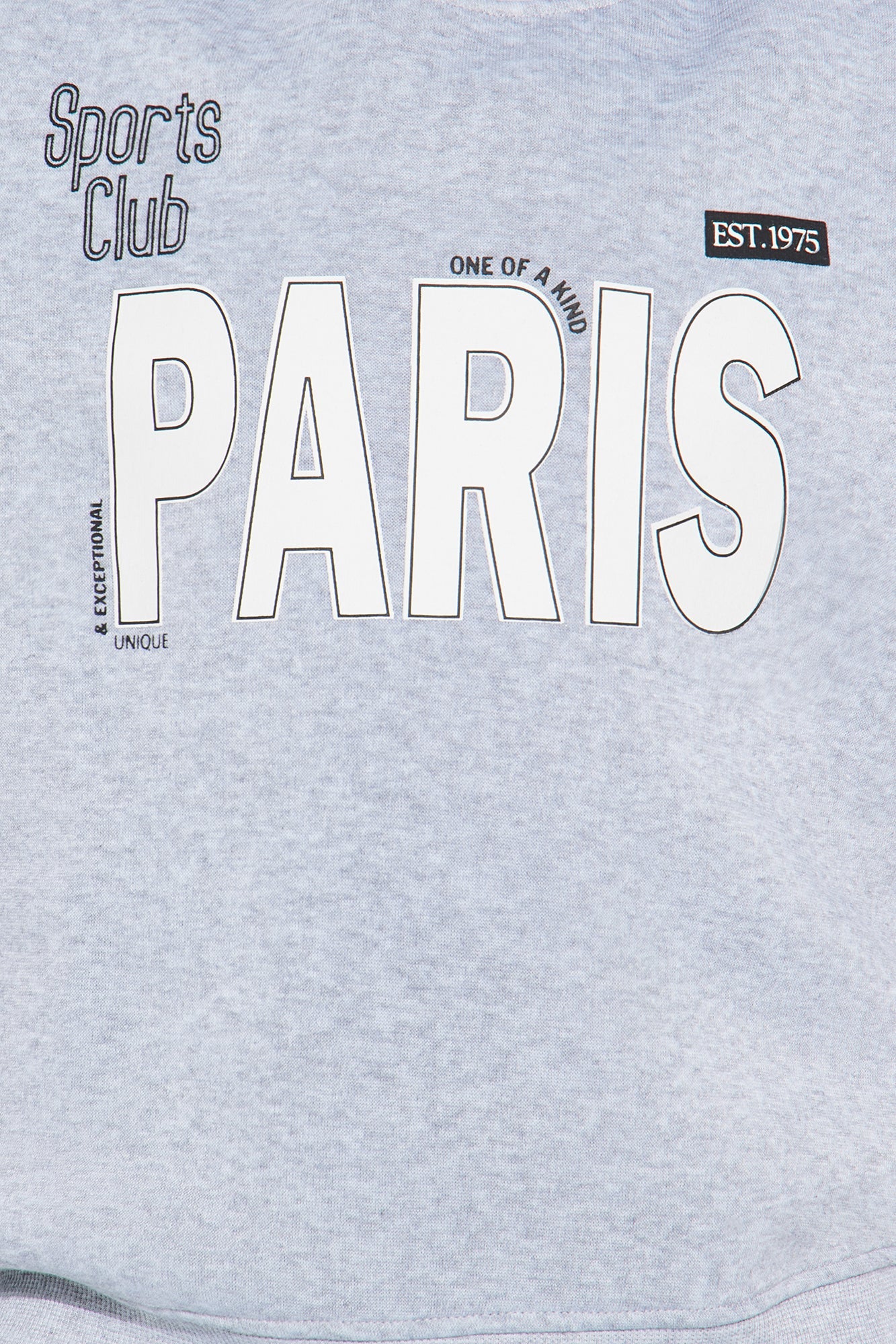 Mini Paris Sports Club Cargo Jogger Pant Set - Heather Grey