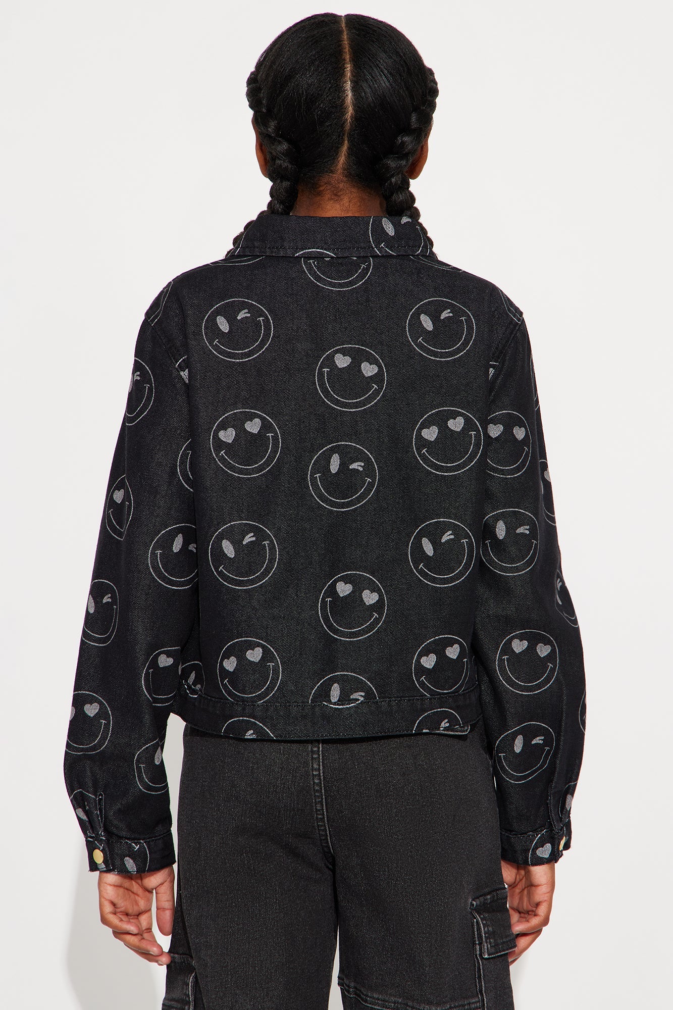 Mini Every Reason To Smile Denim Jacket - Black Wash