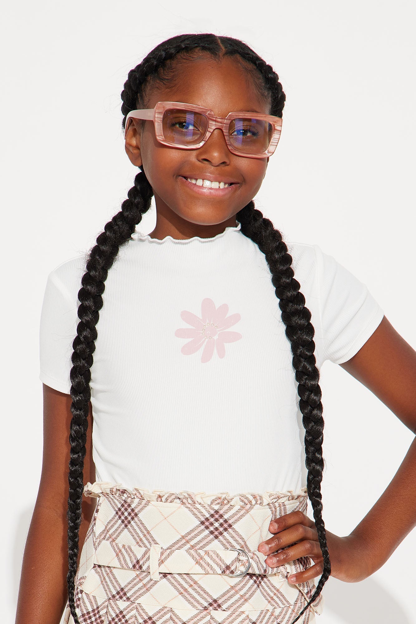 Mini Brianna Pleated 2Fer Dress - Cream/combo