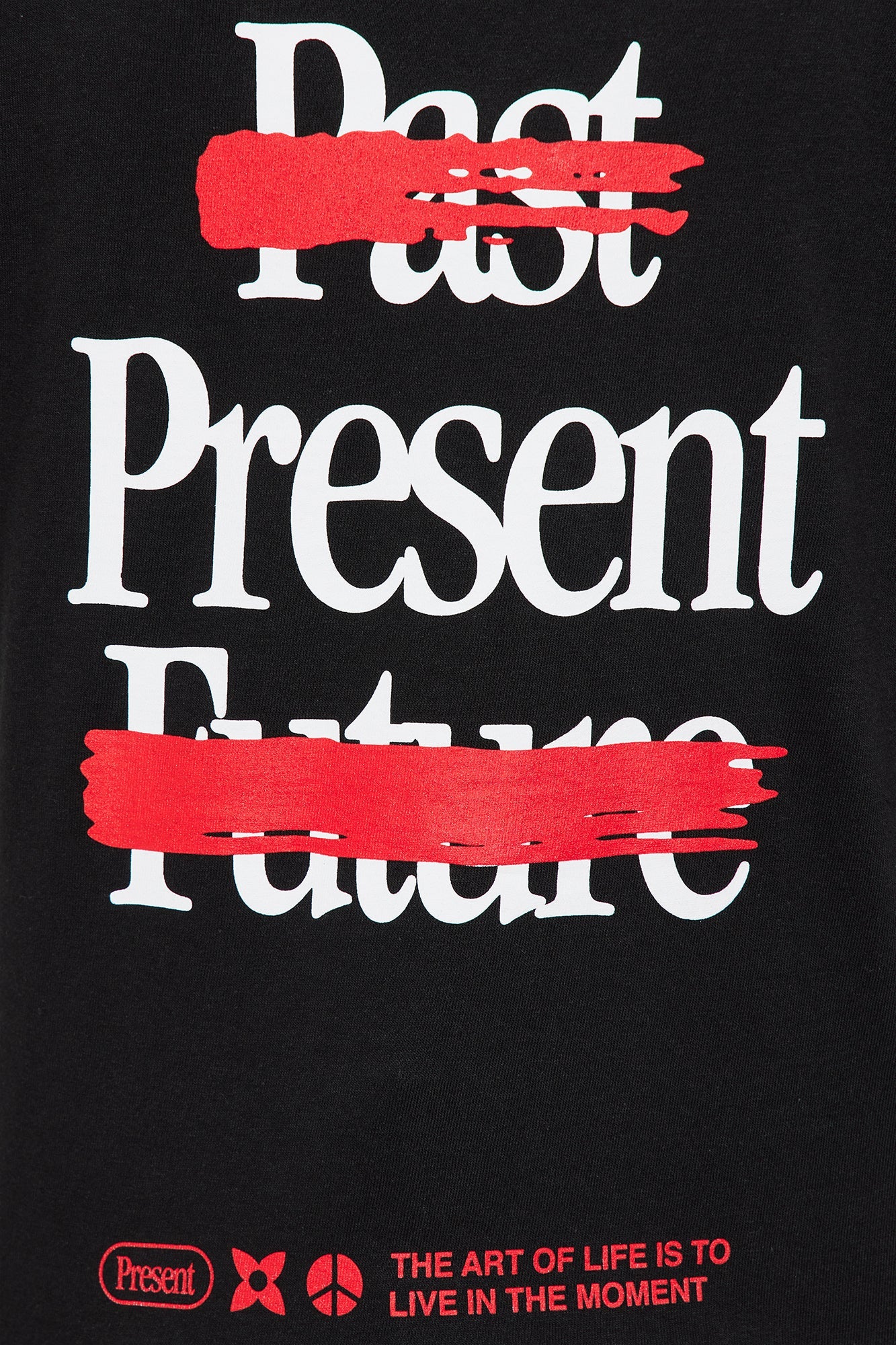 Mini Be Present Short Sleeve Front/Back Tee - Black