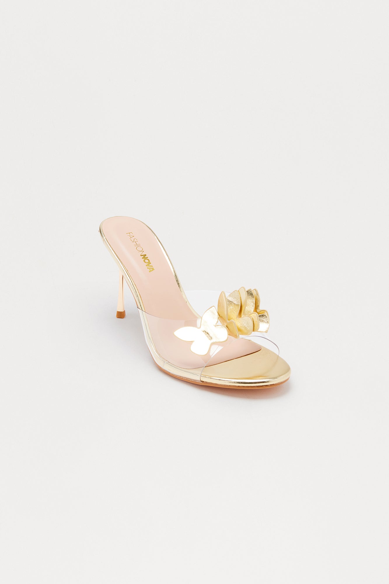 Whimsy Hardware Butterfly Heels - Gold