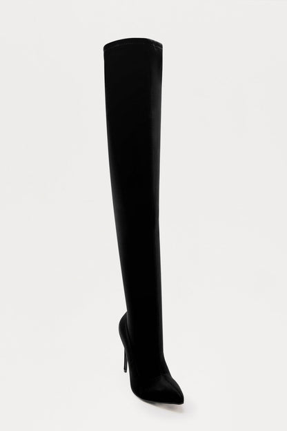 Impress You Over The Knee Boots - Black