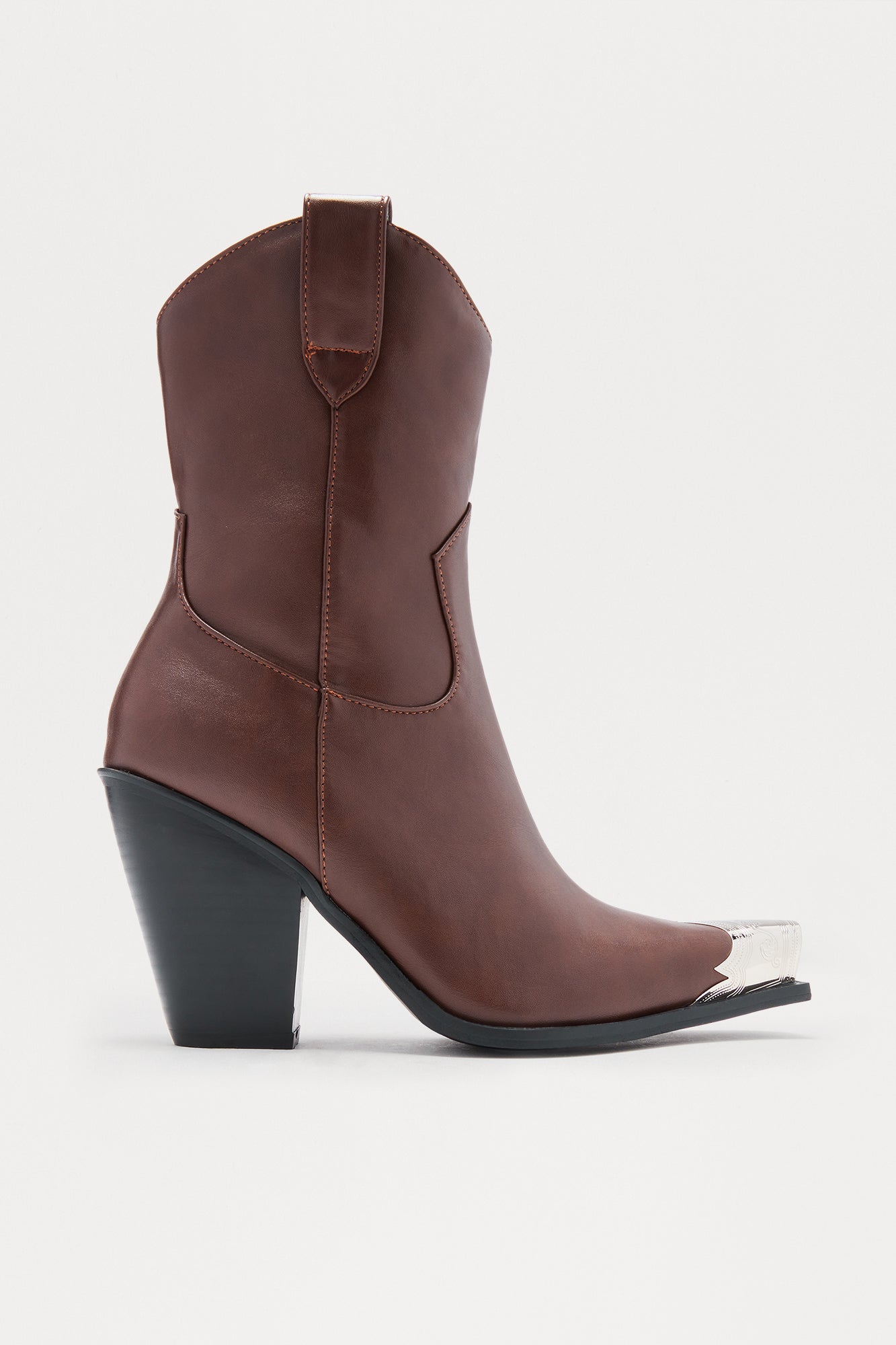Western Cutie Cowboy Booties - Chocolate