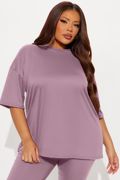 Weekend Vibes Capri Set - Lavender